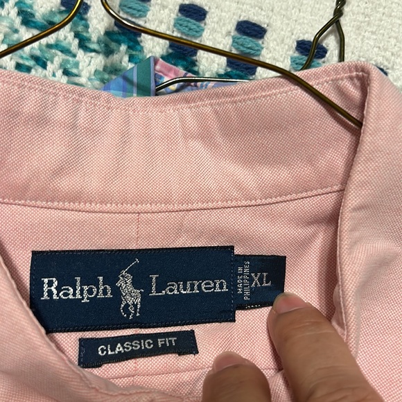 RALPH LAUREN Button-Down Collar Logo-Embroidered Cotton Oxford shirt - Picture 4 of 5